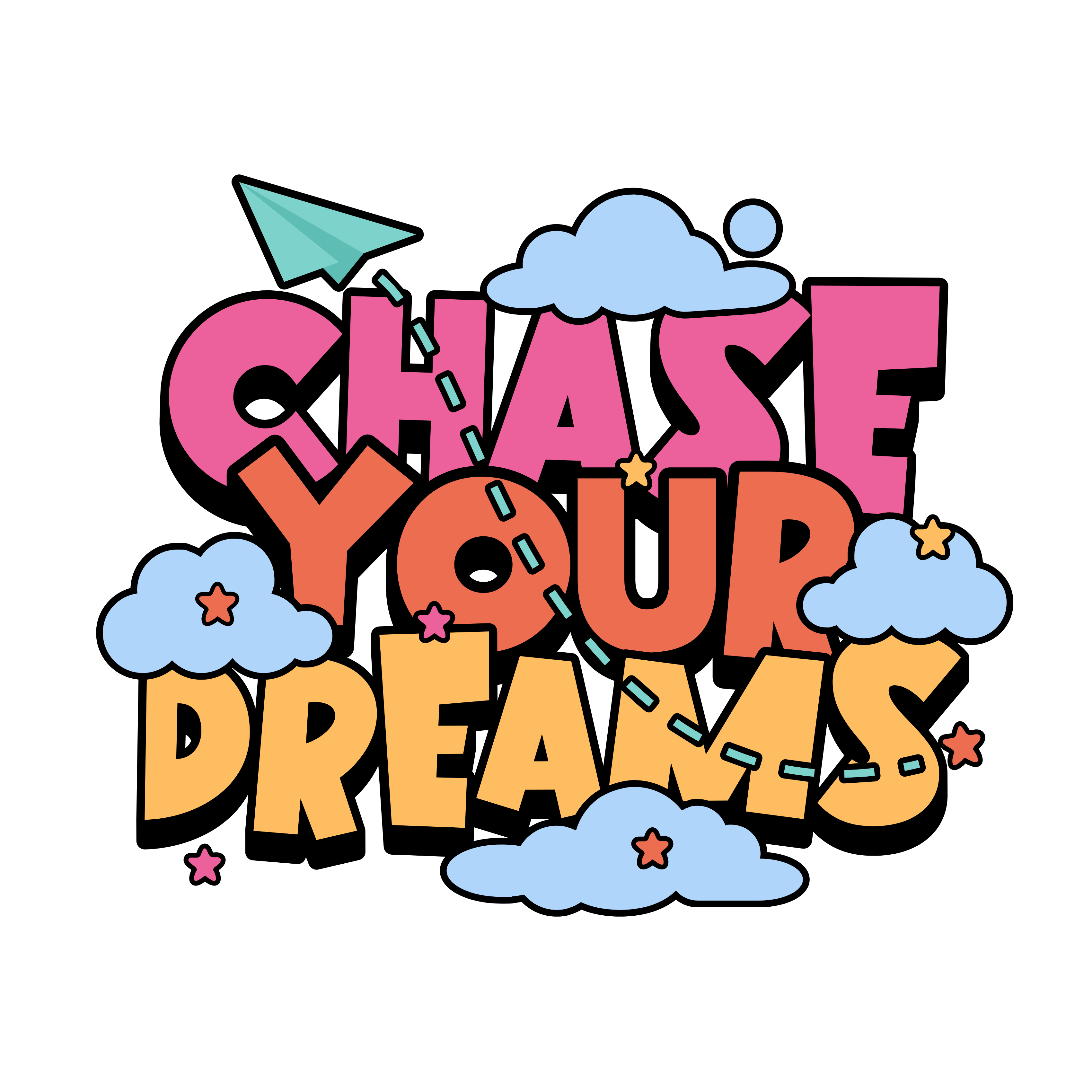 GROW® Oversized T-Shirt – Chase Your Dreams (Ivory)