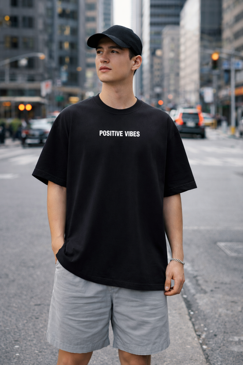 GROW® “Just Keep Going” Oversized T-Shirt – Black Edition