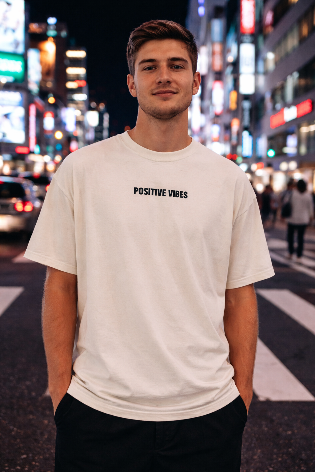 GROW® Oversized T-Shirt – Chase Your Dreams (Ivory)