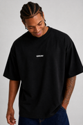 GROW Premium Oversized Black Tee